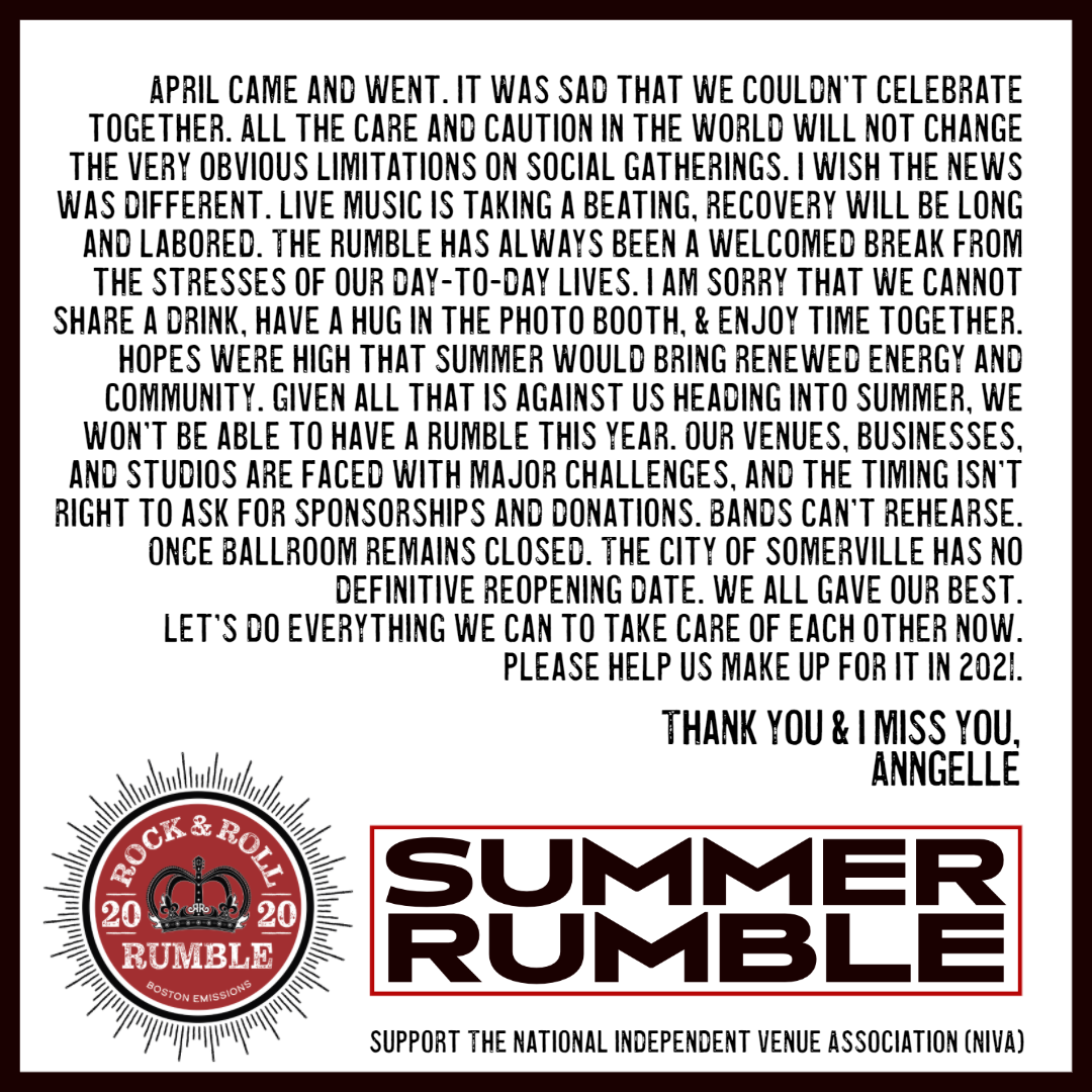 The Rumble ⋆ Boston Emissions with Anngelle Wood